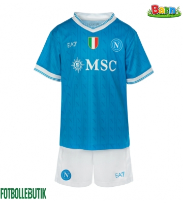 SSC Napoli Hemmaställ Barn 2025-26 Kortärmad (+ Korta byxor)